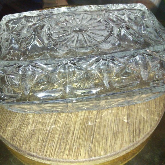 Crystal butter dish - Picture 4 of 7